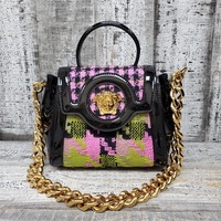 Versace Patent Leather Top Handle Bag
