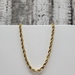 20" 14K Semi Solid Rope Chain Necklace