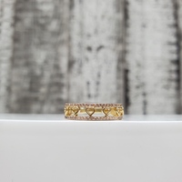 14K Pink CZ Heart Design Ring 