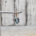 14K Colored Stone Diamond Pendant