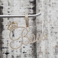 10K "Boss" Diamond Crown Pendant