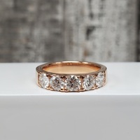 14K Lab Grown D VVS2 Diamond Band Ring