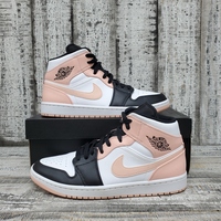 Jordan 1 Mid Arctic Orange Black Toe Size 10 + Box