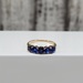 14K 5 Blue Stone Ring 