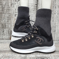 Chanel High Top Sock Sneaker No Box  Size 38