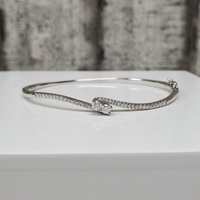 14K Ever Us Diamond Bangle Bracelet