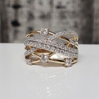 10K Diamond Fancy Design Ring