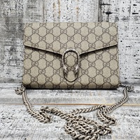 Gucci Women's Dionysus GG Supreme Leather Shoulder Bag