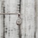 14K Diamond cluster Pear Shaped Pendant