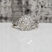 14K Split Shank Halo Diamond Ring