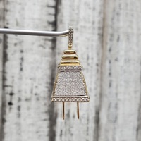 10K Diamond Electrical Plug Pendant