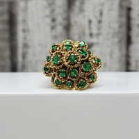 18K Vintage Tiffany & Co. Gold Emerald Ring
