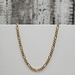 22.25" 14K Solid Figaro Link Necklace