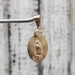 14K CZ Virgin Mary / Guadalupe Oval Pendant 
