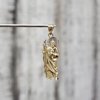 14K San Judas / St. Jude Religious Pendant