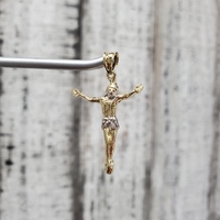 14K Crucifix Religious Pendant