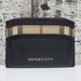 Burberry Calfskin Horseferry Check Izzy Card Case Black