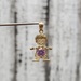 14K Little Boy Pendant w/ Purple Stone