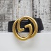Gucci GG Belt Signature Double G Buckle Gold Size 32