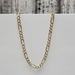 26.75" 14K Solid Diamond Cut Figaro Link Necklace