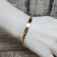 14K Tricolor Valentino Link ID Bracelet