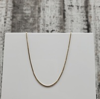 16.5" 14K Box Link Necklace