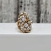 14K Diamond Free Form Ring
