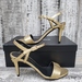 Size 36 Chanel Gold Tone Heels