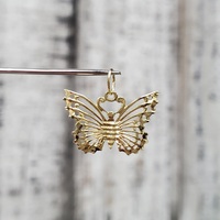 14K Butterfly Pendant / Charm