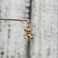 14K Teddy Bear Pendant / Charm