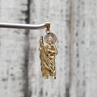 14K St. Jude / San Judas Religious Pendant