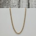 22" 14K Diamond Cut Curb Link Necklace