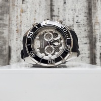Invicta Pro Diver 33820 Black Rubber Strap and Stainless Steel Watch 
