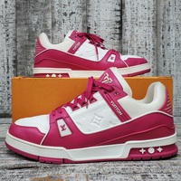 Louis Vuitton Trainers Size 12 Fuchsia and White
