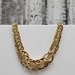 17.75" 10K Semi Solid Fancy Design Graduating Necklace