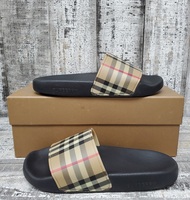Burberry Furley Check Pool Slides Size 36