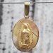 14K Tricolor Virgin Mary / Guadalupe Religious Pendant