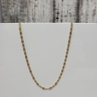 24" TriColor Valentino Link Necklace