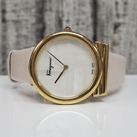 Ferragamo 34mm Gold Tone Watch