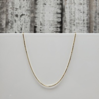 20" 14K Box Link Necklace