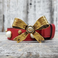 Gucci Bow Tie Hibiscus Belt
