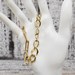 8.5" 18K Semi Solid Curb Link/Paper Link Bracelet