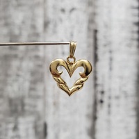 14K Fancy Heart Pendant