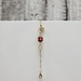 14K Red + White Stone Inlay Bracelet