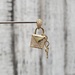 14K Lock and Key CZ Pendant