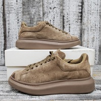Alexander McQueen Overside Larry Suede Low Top Sneakers Size 42