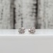 14K Round Clear CZ Earrings w/ Small Baby Style Screwbacks