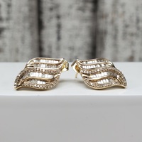 10K Fancy Shaped Earrings w/ Friction Backs