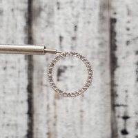 14K Diamond Circle Pendant