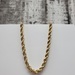 21.75" 10K Semi Solid Rope Chain Necklace